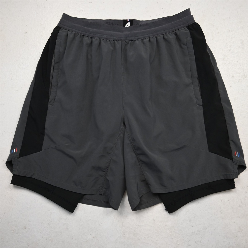 Fourlaps Sx6.25" Gray Lined Compression Running Athletic Mens Shorts